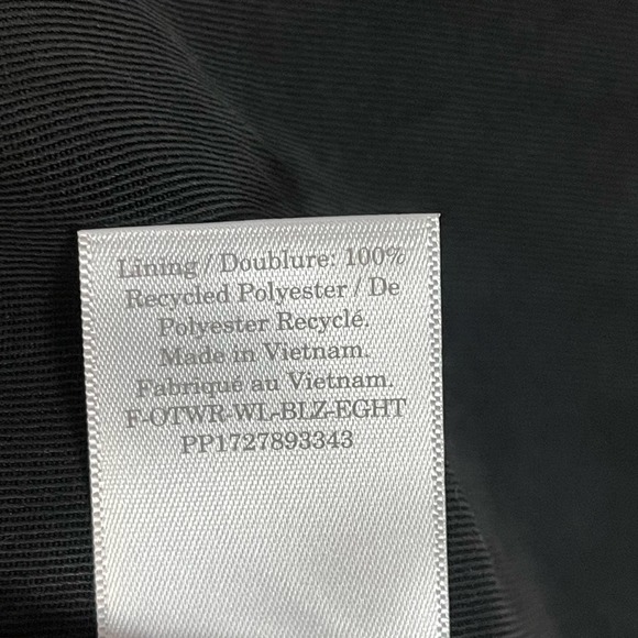 Everlane The 80's Blazer Black Women's Size 8 NWOT - Picture 8 of 11